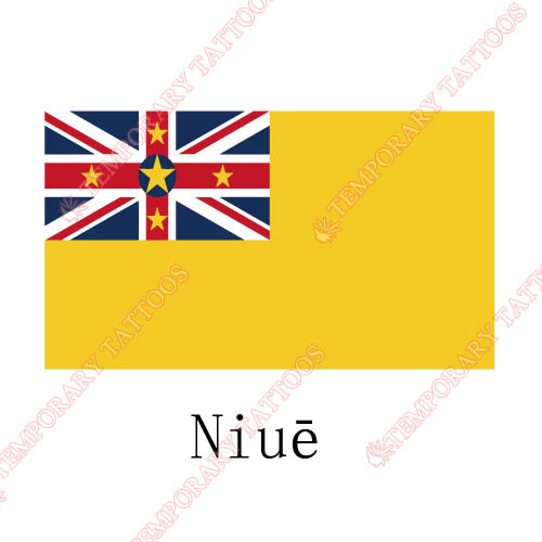 Niue flag Customize Temporary Tattoos Stickers NO.1946